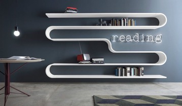 Bibliothek und TV-Möbel in einem