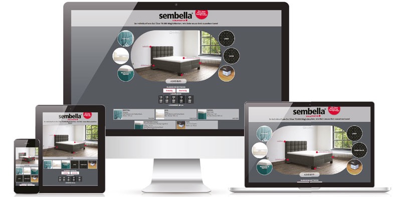 Boxspring-Konfigurator von Sembella