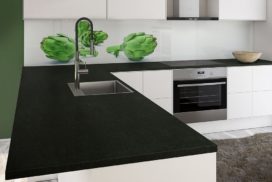 Küchendeitail Arbeitsplatte Naturstein