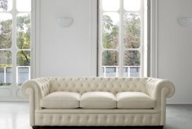 Klassiker: Steppsofa 3-sitzig, beige