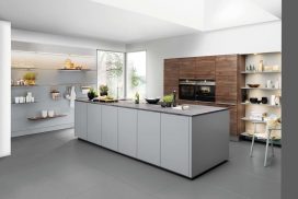 Küche Artwood Nussbaum / Papyrusgrau